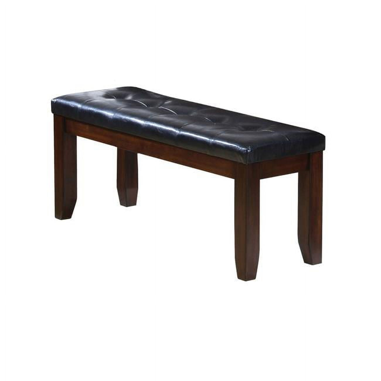 Home Roots  Elegant Bench - Black & Cherry