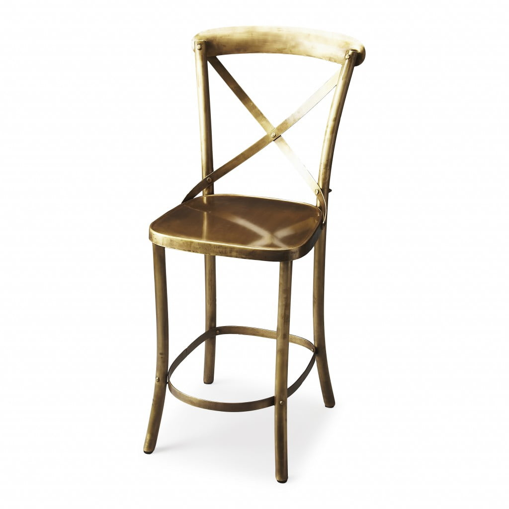 Antique Gold Bar Stool
