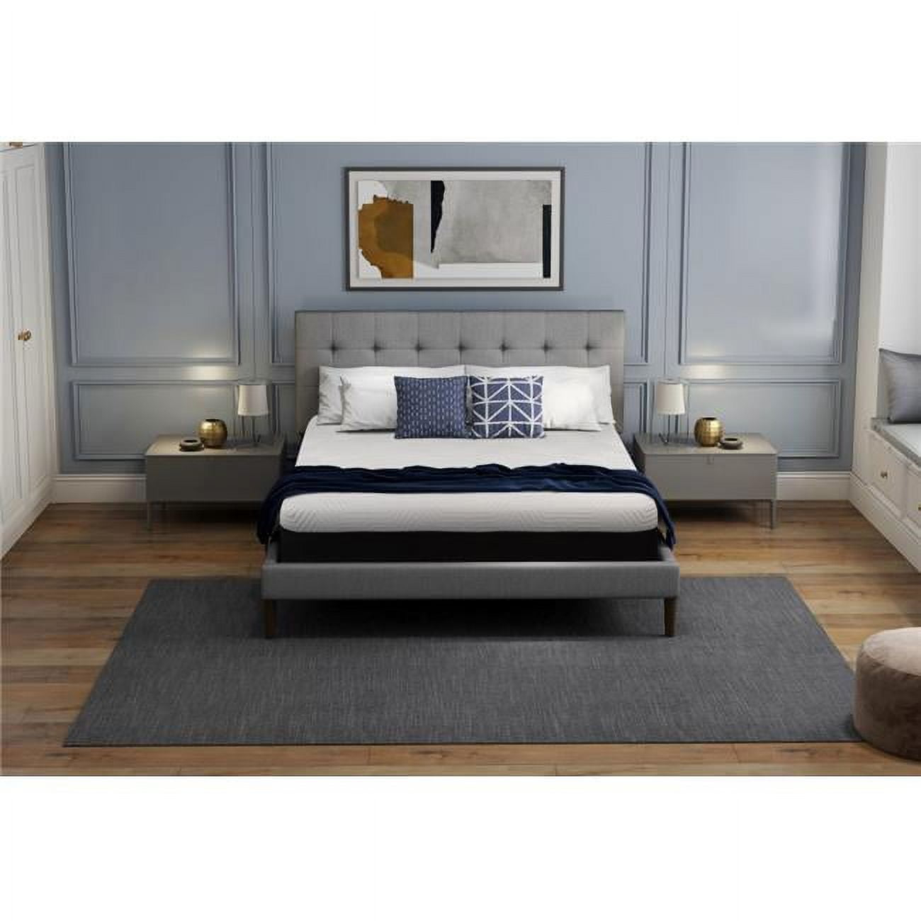10.5" Lux Gel Infused Memory Foam and High Density Foam Mattress Cal King