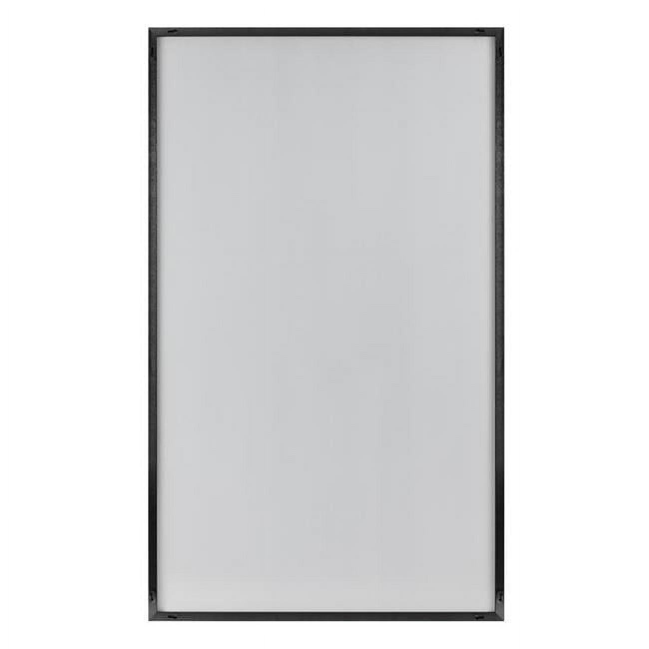 35.4in. x 59.1in. Modern Rectangle Aluminum Alloy Thin Frame Black Full Length Mirror Leaning Wall-mounted Living Room Bedroom