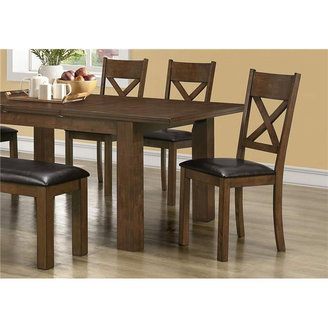 37.25" x 37.25" x 40.5" Brown Black Particle Board Metal  2pcs Nesting Table Set