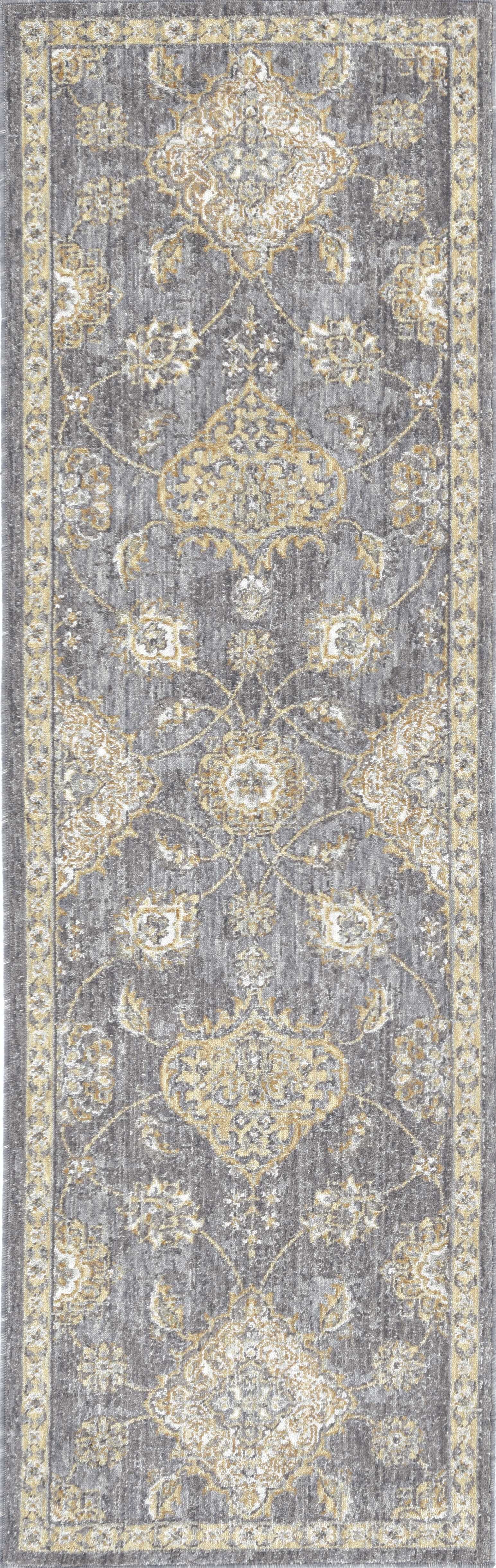 5'x8' Sage Green Machine Woven Traditional Indoor Area Rug