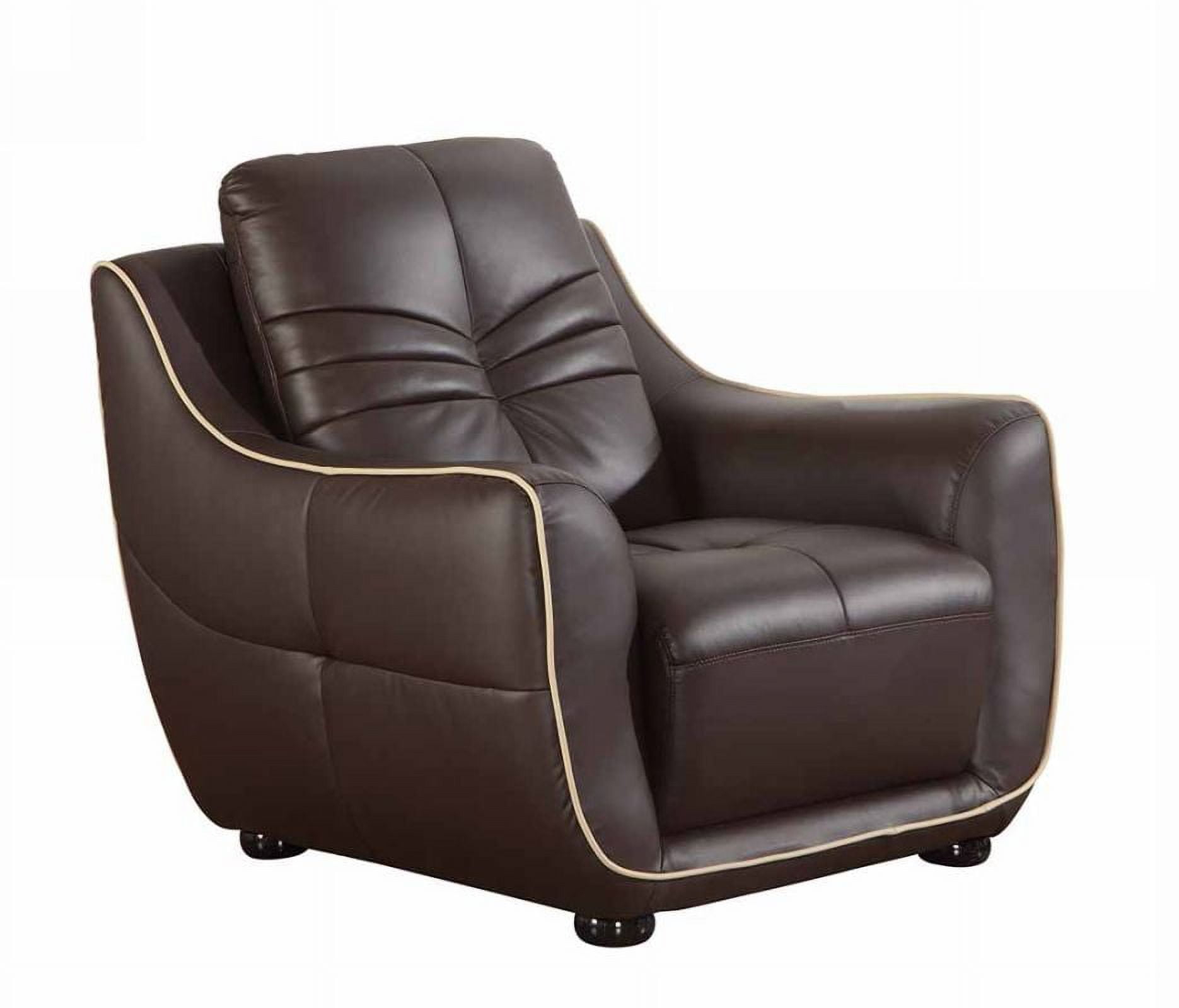 HomeRoots Decor 36-inch Elegant Brown Leather Chair