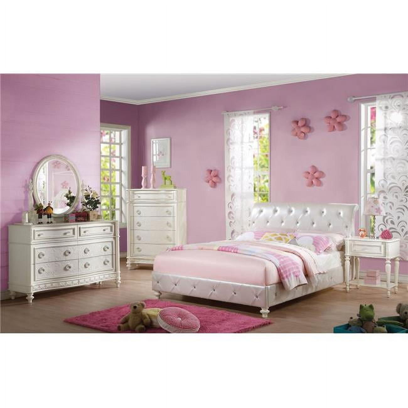 HomeRoots  Milavera Etagere Bookcase - Clear Glass & Gold