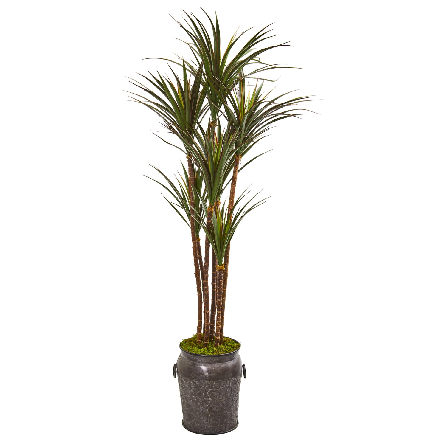 Nearly Natural 6ft. Giant Yucca Artificial Tree in Decorative Planter UV Resistant (Indoor/Outdoor)