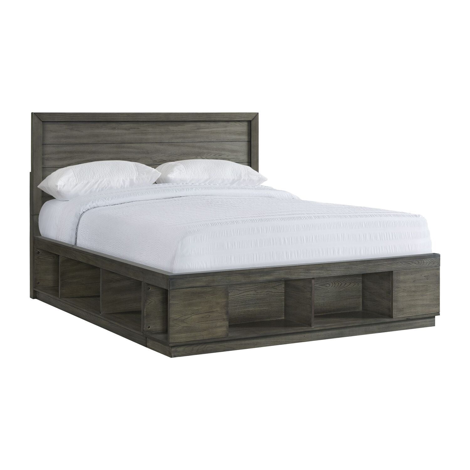 HomeStock Classic Comfort King Storage Bed with Cubbies