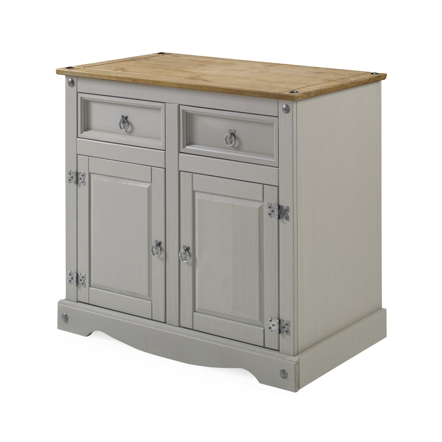 Wood Buffet Sideboard 1 Door 4 Drawers Corona Gray | Furniture Dash