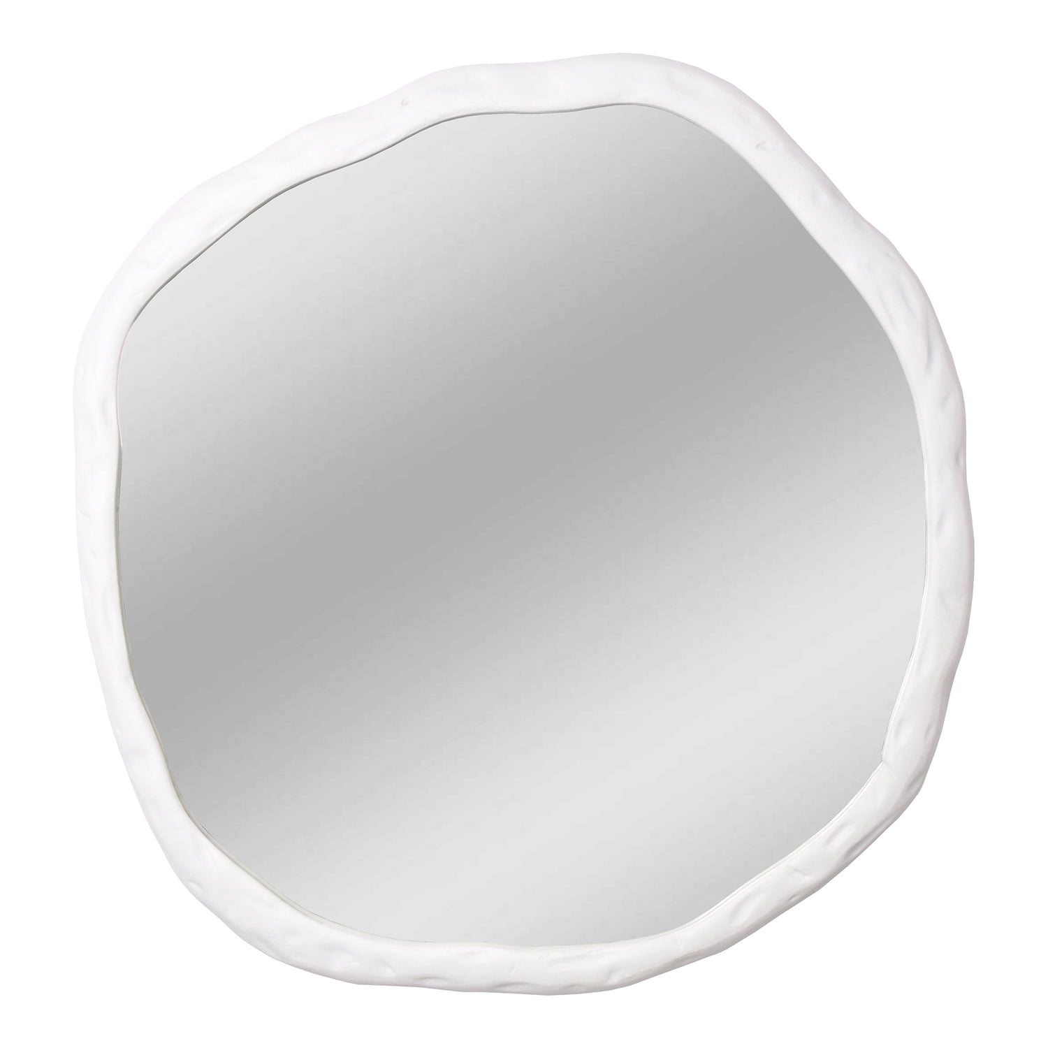 Rogelio Round Mirror - White / Large
