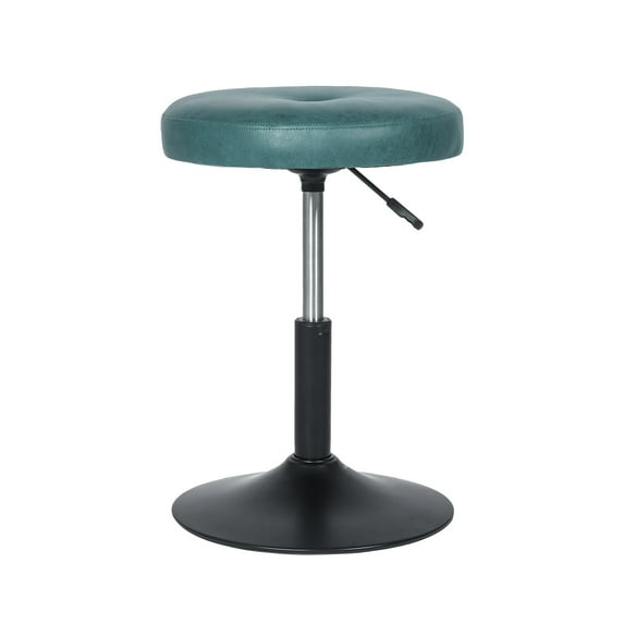 Homebeez Modern Round Ottoman,360°Swivel Height Adjustable Stool Chair,Makeup Room Vanity Stool for Bathroom Living Room