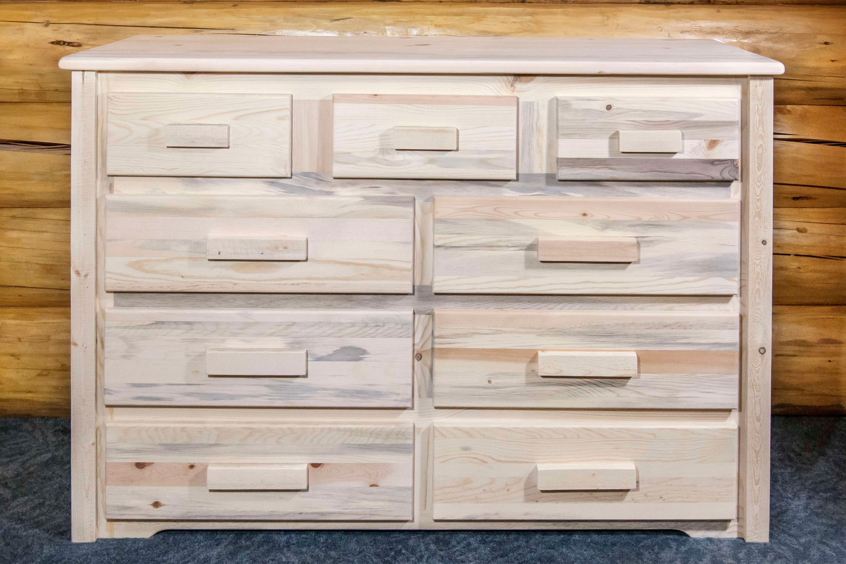 Homestead Collection 9 Drawer Dresser, Ready to Finish