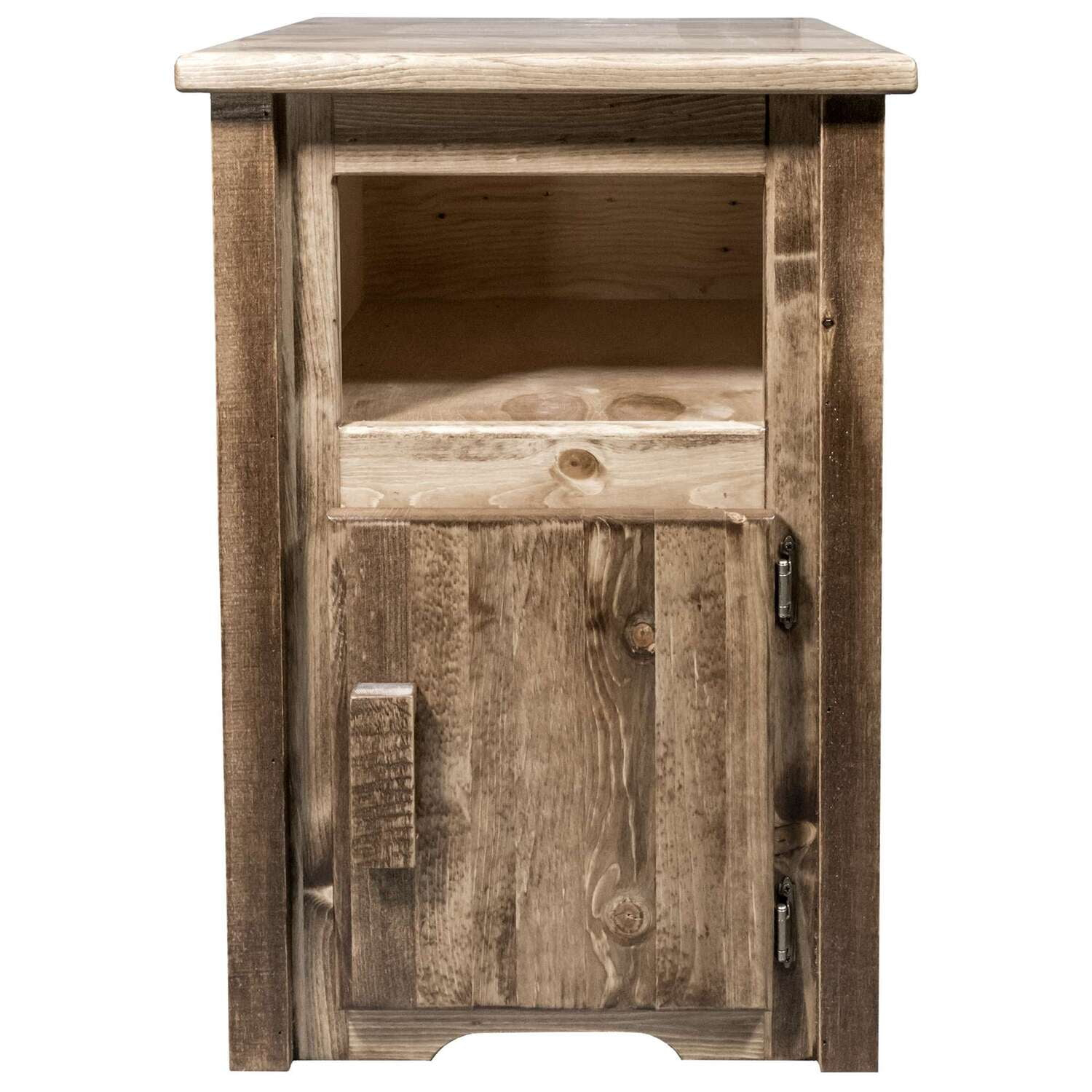 Homestead Collection End Table w/ Door, Right Hinged, Stain & Lacquer Finish