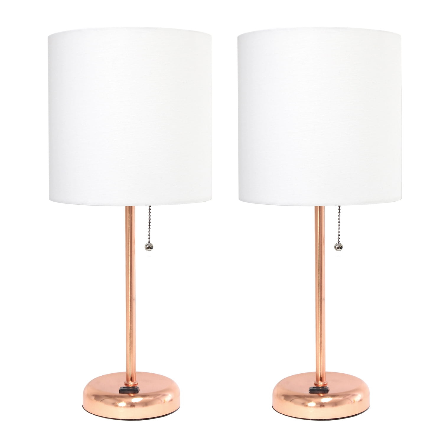 LimeLights Stick Lamp with Charging Outlet - Set of 2