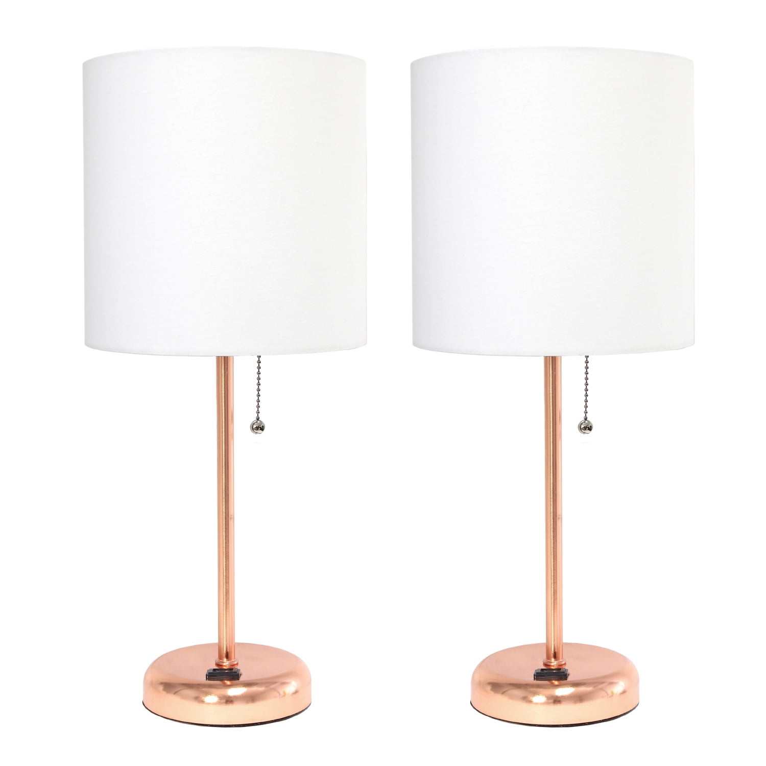 LimeLights Stick Lamp with Charging Outlet - Set of 2