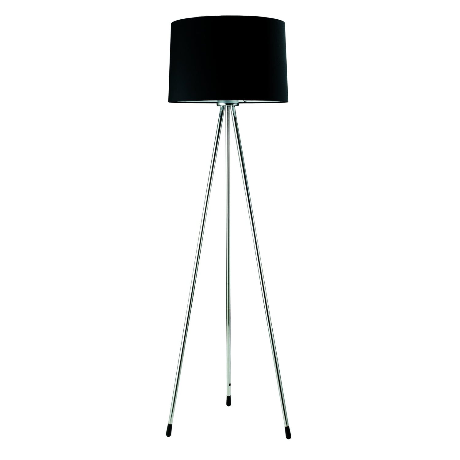 Ore International 3 Legged Black Floor Lamp