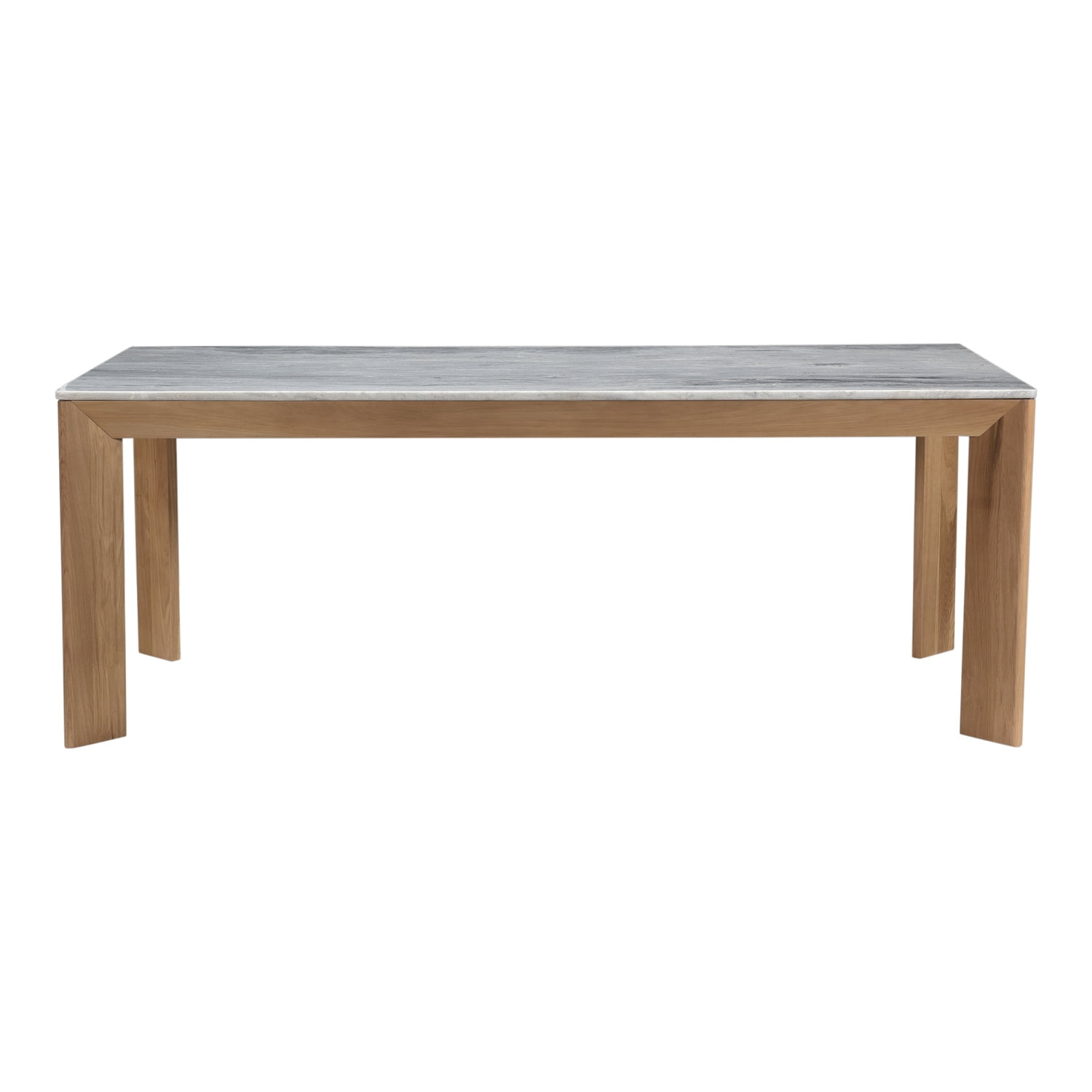 Homestock Medieval Moods Ashen Grey Marble Dining Table Rectangular Large