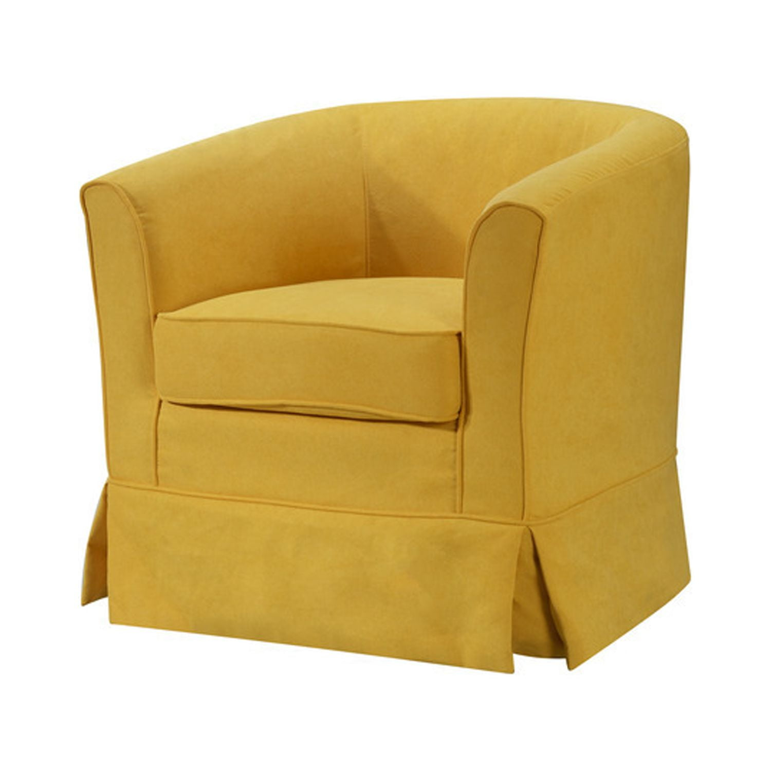 Homestock Mediterranean Mastery Woven Fabric Swivel Barrel Chair
