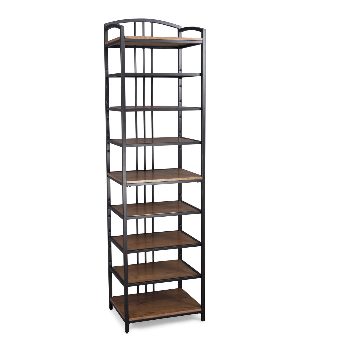 Homestock Modern Tribal Treasures Brown Wood Closet Wall Shelf Unit