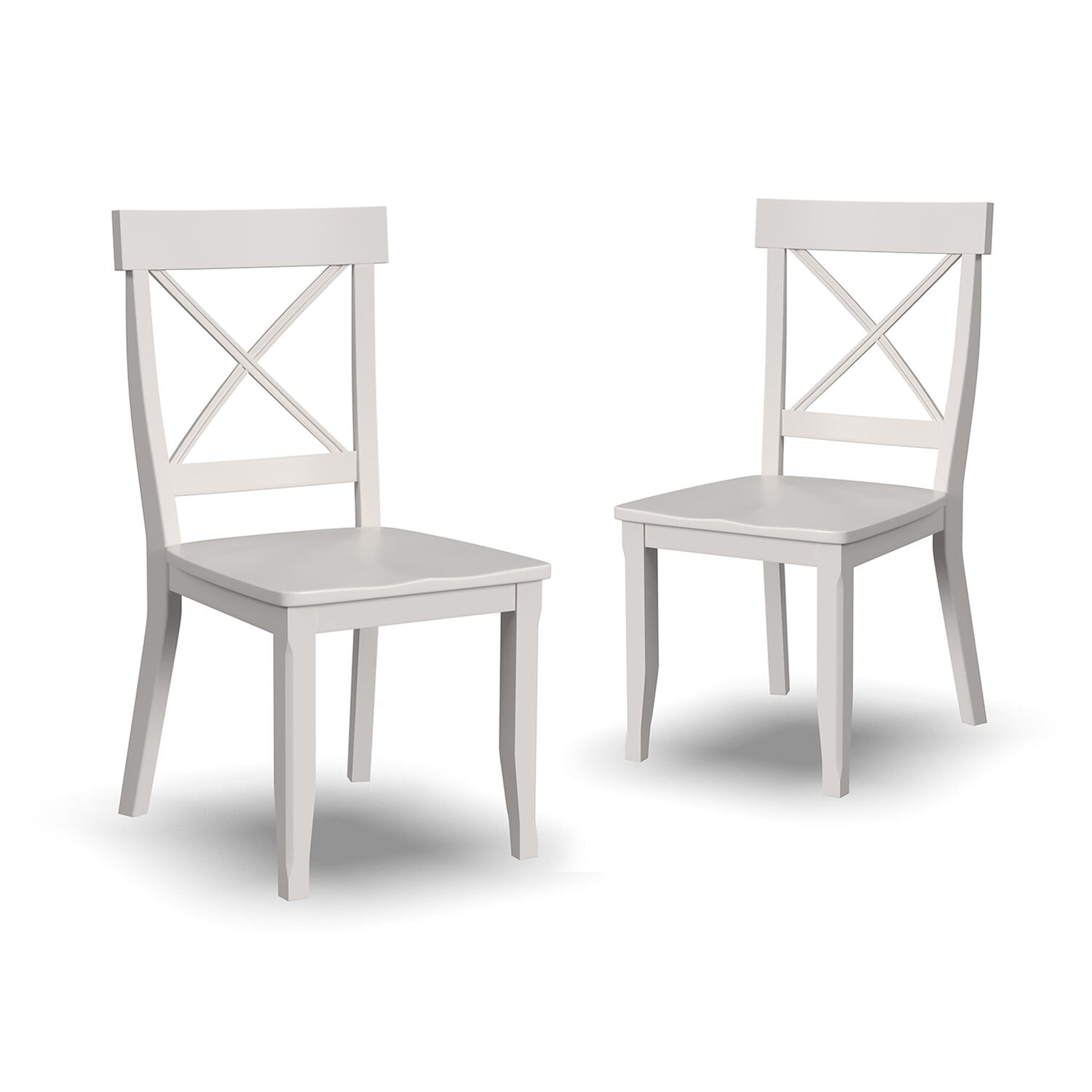 Homestyles Bishop Wood Dining Chair (Set of 2)-Antique White