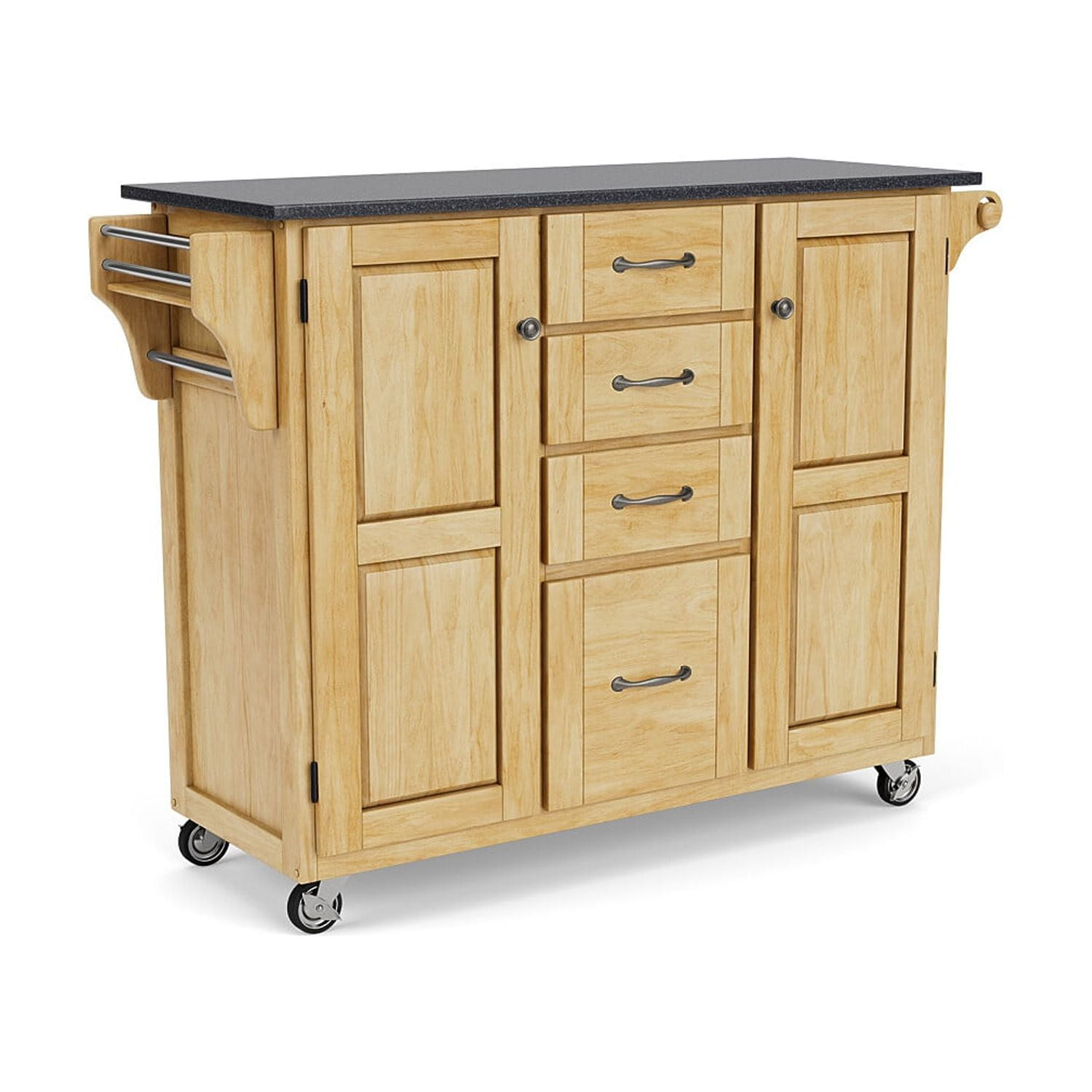 Homestyles Create-a-Cart Wood Kitchen Cart in Brown