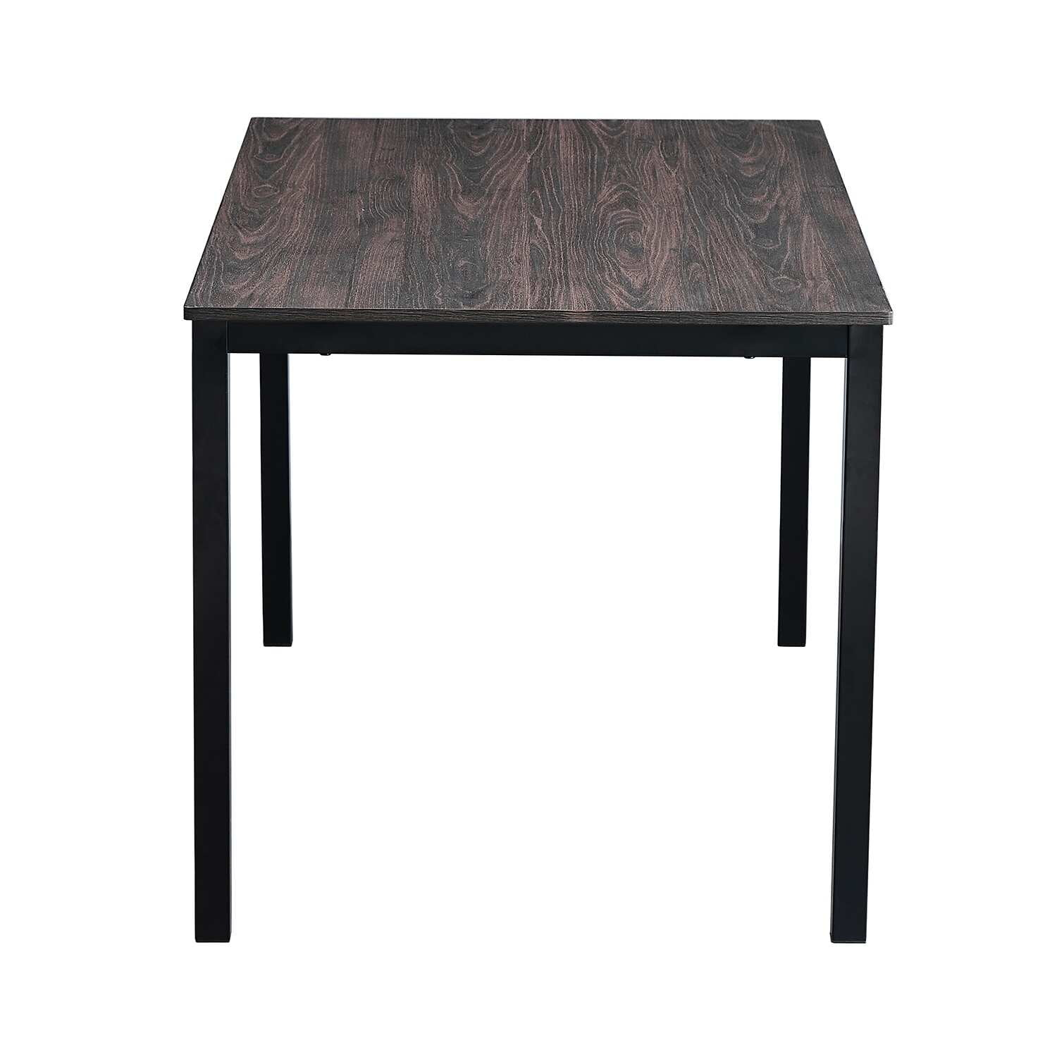 Homycasa 55 IN Dining Table Wood Top in Marble White Gold Legs