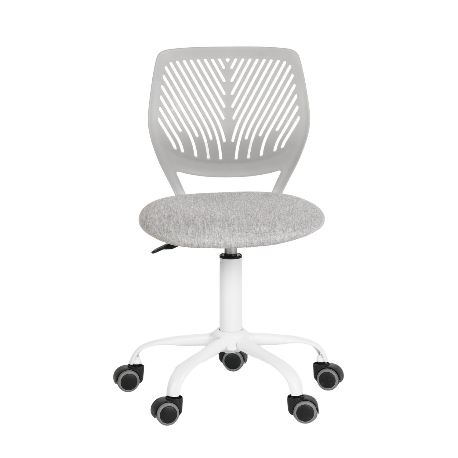 Homycasa Teen Fabric Task  Small Space Mesh Ergonomic Swive Chair-Grey