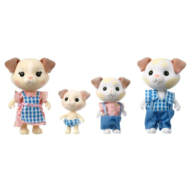 Honey Bee Acres The Barksters Dog Family, 4 Miniature Doll Figures, Children Ages 3+