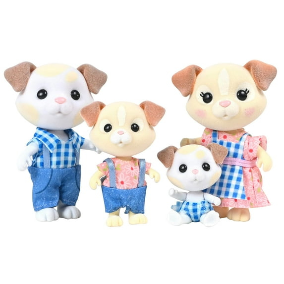 Honey Bee Acres The Barksters Dog Family, 4 Miniature Doll Figures, Children Ages 3+