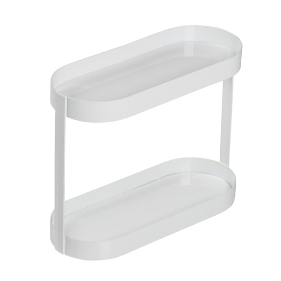 Honey-Can-Do Steel 2-Tier Bath or Cosmetics Organizer Storage Shelves, White