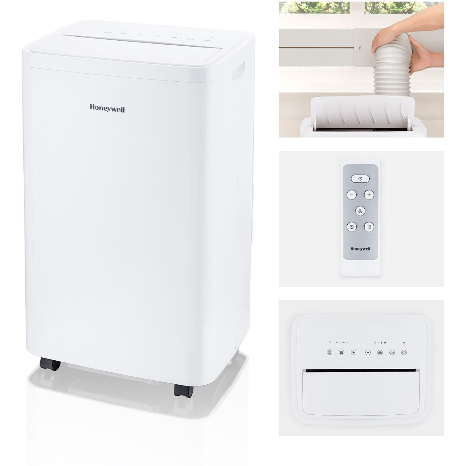 Honeywell 12000 BTU 115-Volt Portable Air Conditioner with Remote, White, HW2CESAWW9
