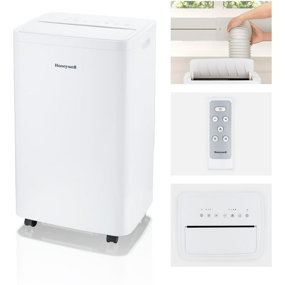 Honeywell 12000 BTU 115-Volt Portable Air Conditioner with Remote, White, HW2CESAWW9