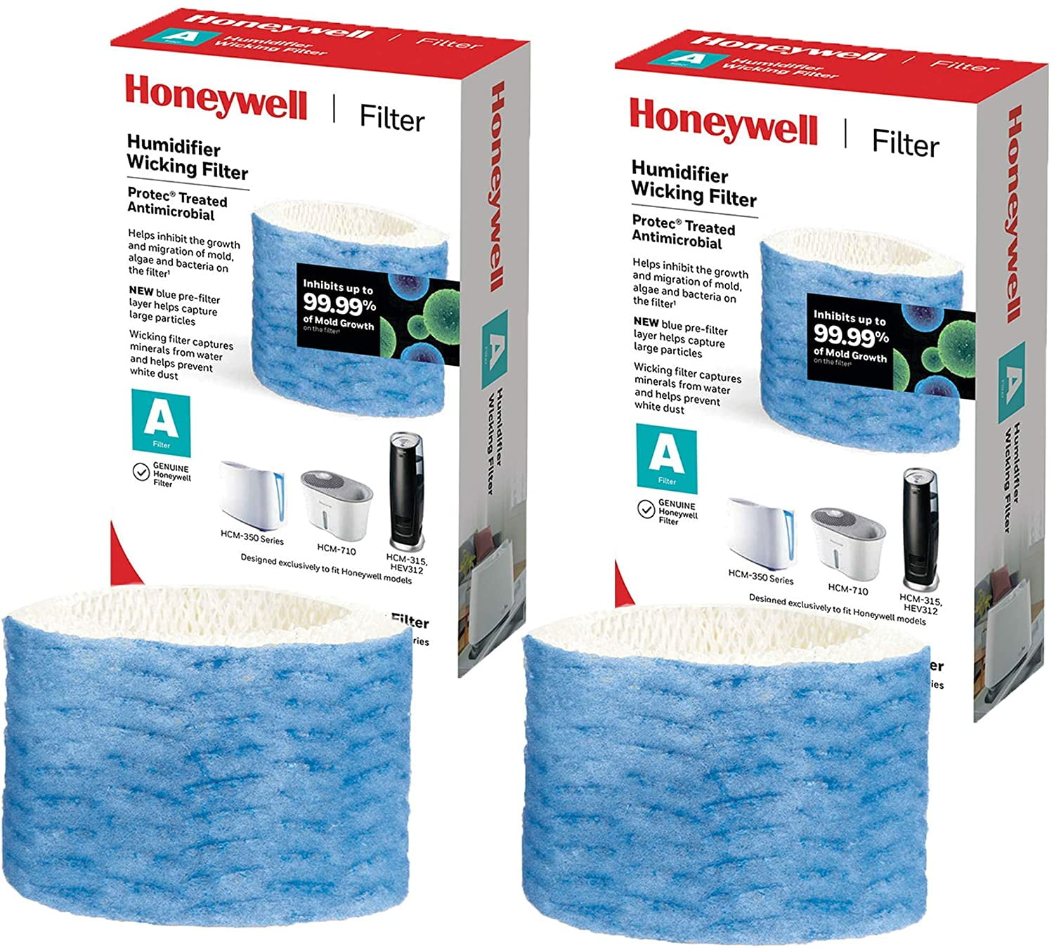 Honeywell HAC 504 Series Humidifier Replacement Filters, Compatible with Multiple Models