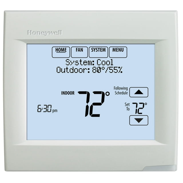 Honeywell TH8110R1008 Vision Pro 8000 Touch Screen Single Stage Thermostat with Red Link Technology