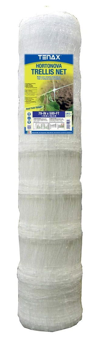Hortonova Trellis Net LM 79-in x 500-ft White