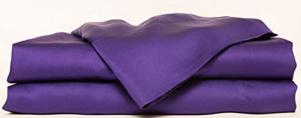 HotelSheetsDirect Bed Sheets Set - 1600 Thread Count, 4 Pieces (1 Flat, 1 Fitted Sheet, 2 Pillow Cases) - 100% Bamboo Sheet Sets, Queen - Purple
