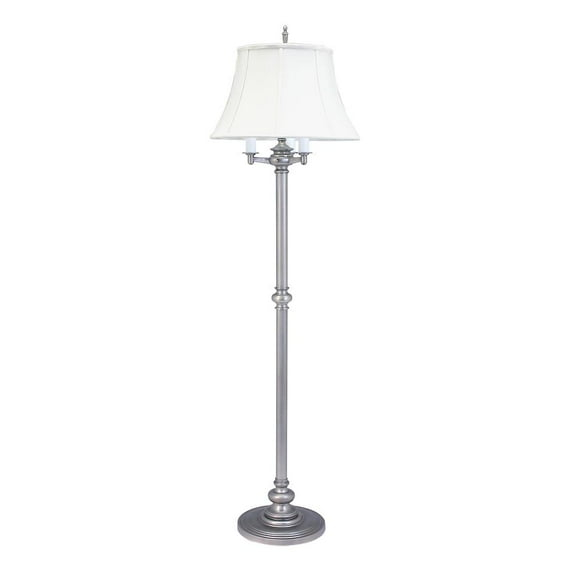 House of Troy Newport 66" Pewter Six-Way Floor Lamp