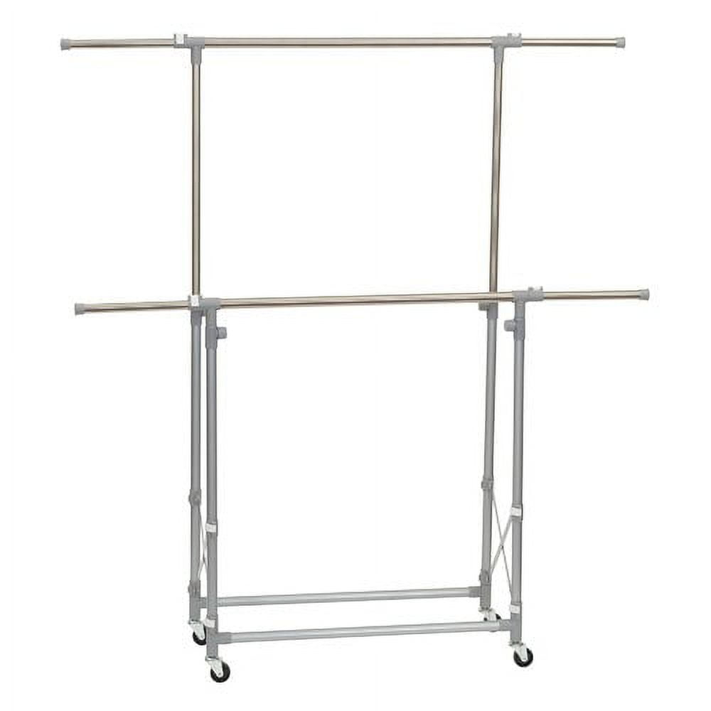 Household Essentials 52'' Dual Arm Adjustable Folding Garment Rack
