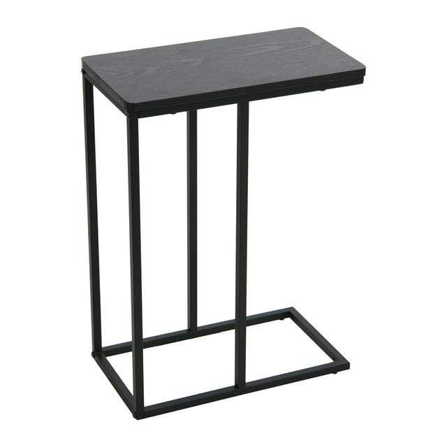 WANDINGT Accent Table C-Shaped Living Room End Tables Snack Laminate Metal Frame Side Table