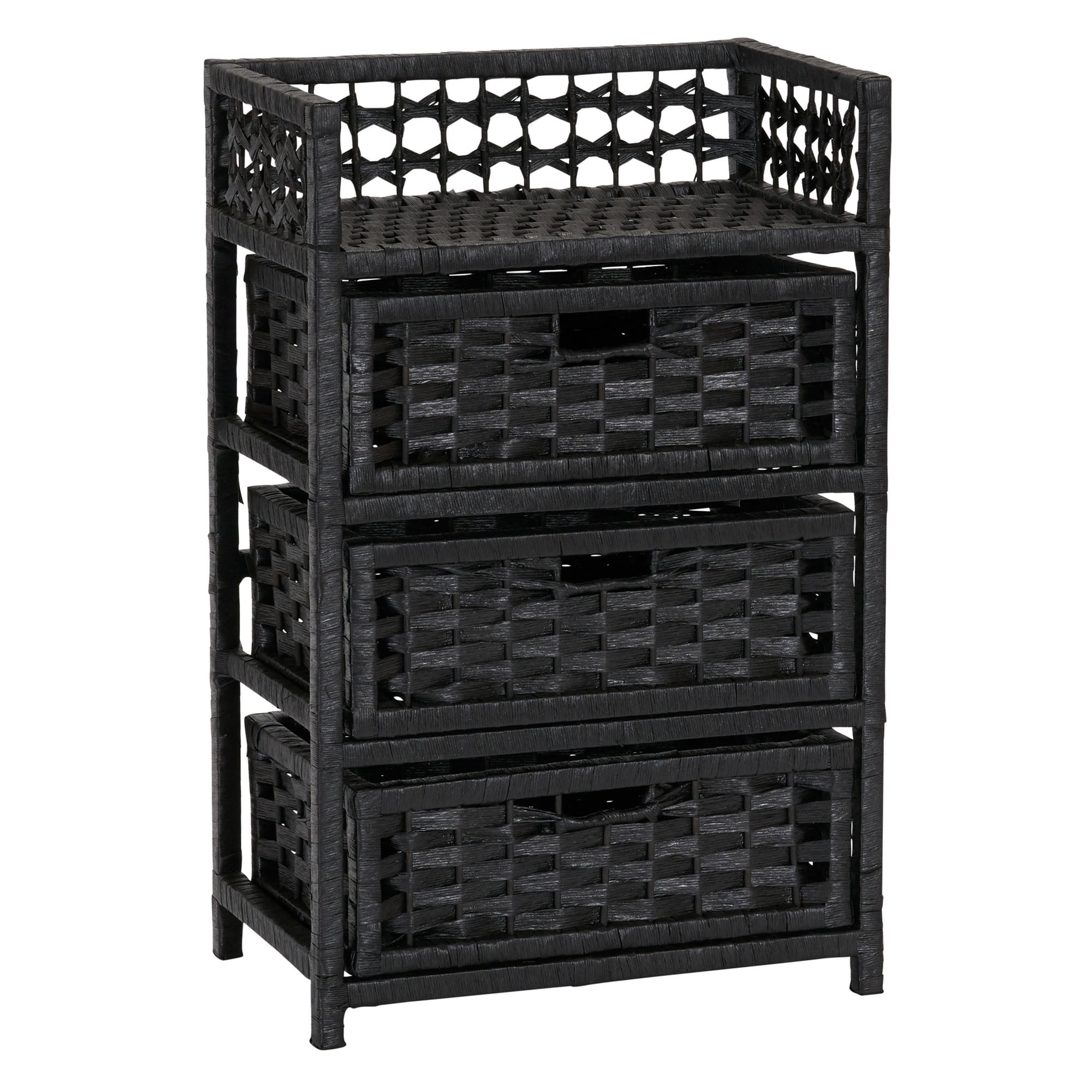 Household Essentials Paper Rope 3-Drawer Chest