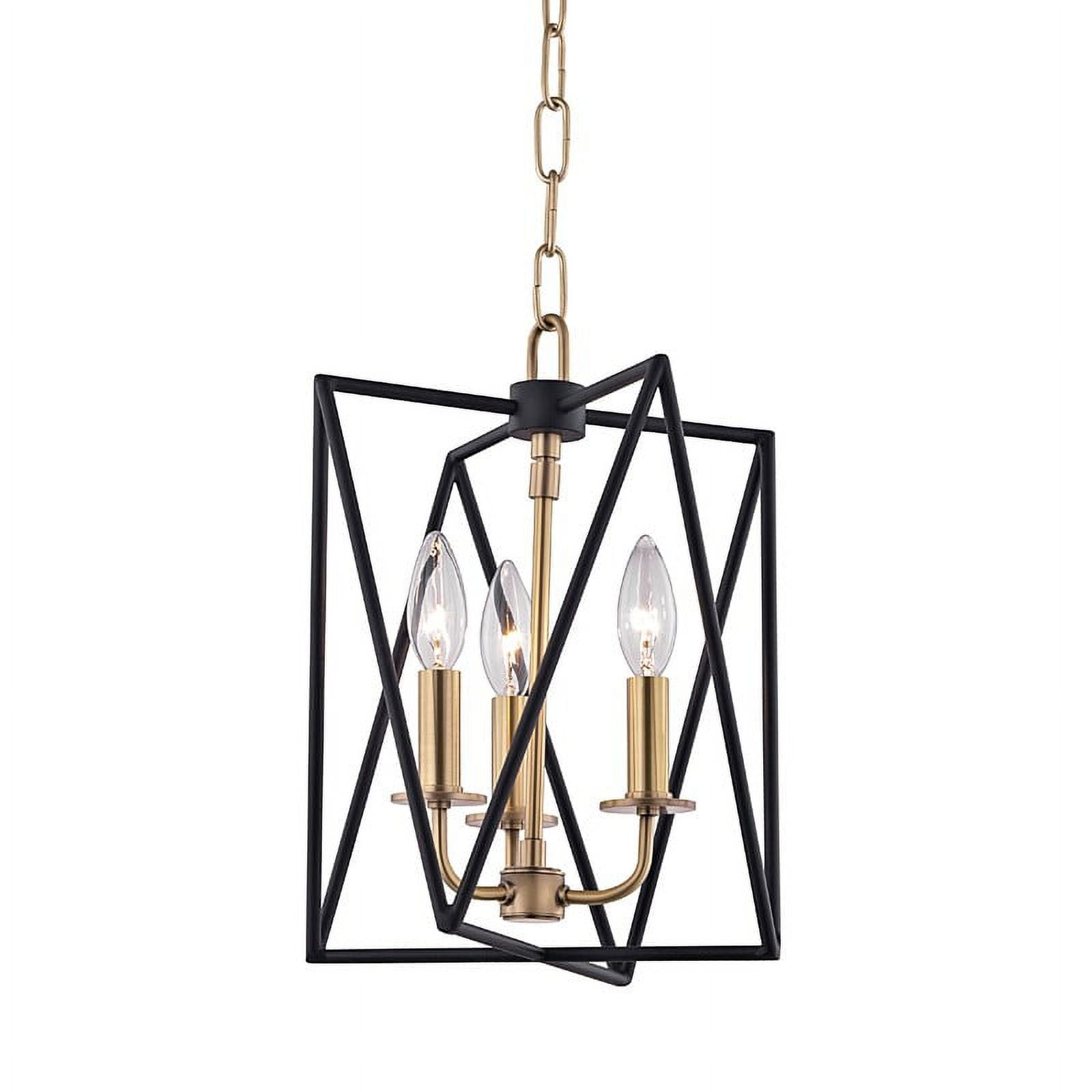 Hudson Valley Lighting 1110 Laszlo 3 Light 10" Wide Taper Candle Pendant - Brass
