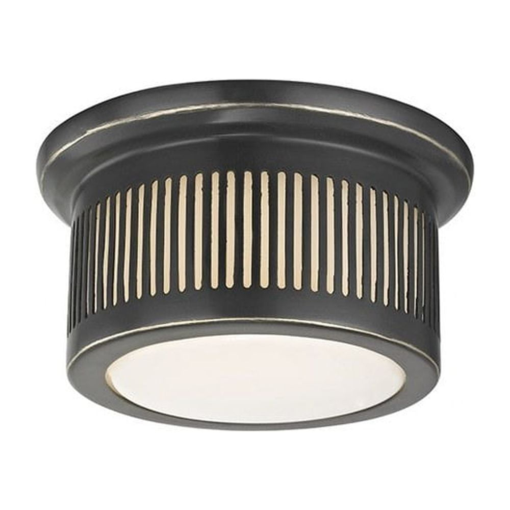 Hudson Valley Lighting 1440 Bangor 1 Light 6" Wide Integrated Led Flush Mount Drum Ceiling