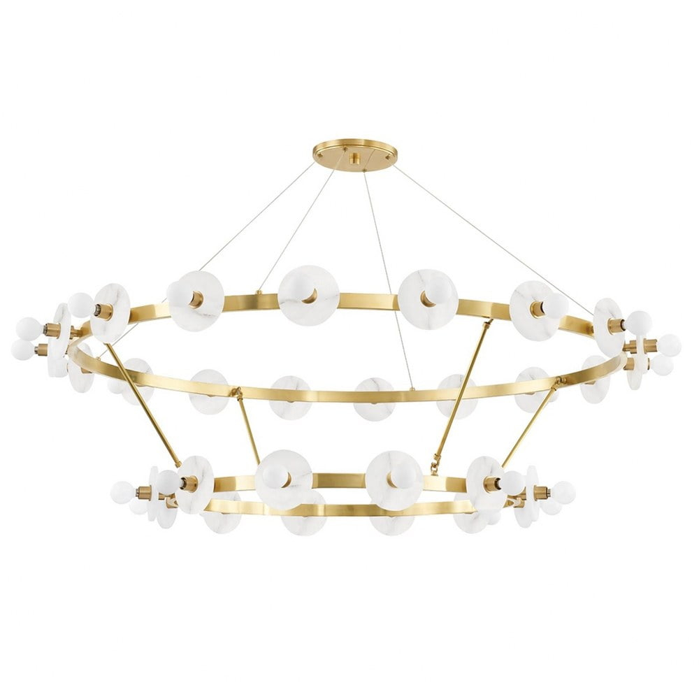Hudson Valley Lighting 4262 Austen 30 Light 58" Wide Led Ring Chandelier - Brass