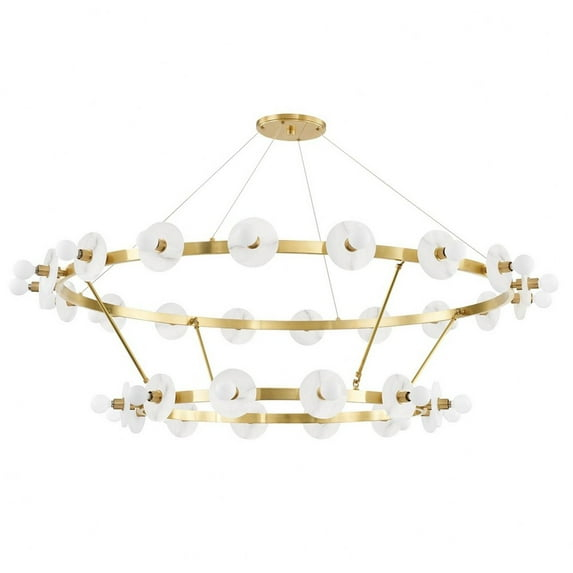 Hudson Valley Lighting 4262 Austen 30 Light 58" Wide Led Ring Chandelier - Brass