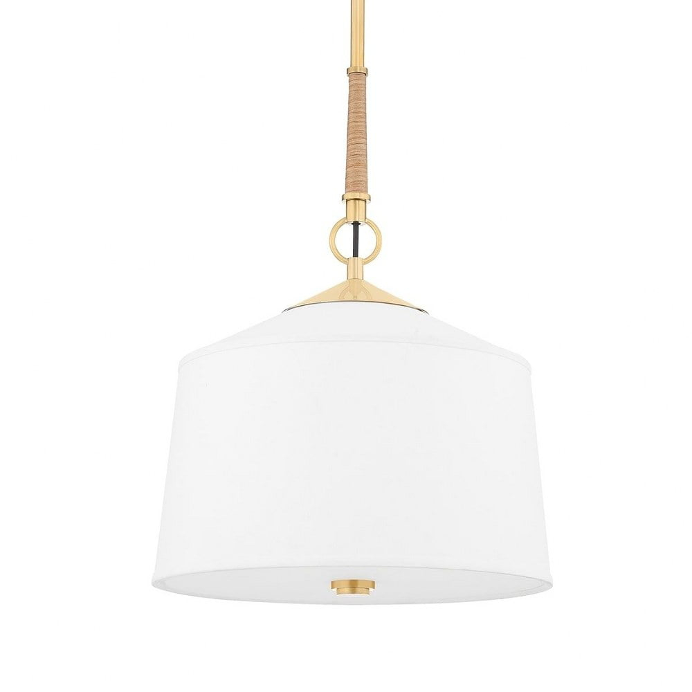 Emrys Pendant Light - White / 14" Dia