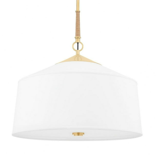 Emrys Pendant Light - White / 22.25" Dia
