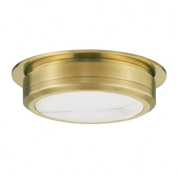 Jin Flush Mount Light - Antique Brass / Medium