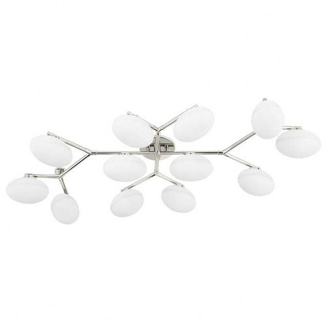 Solange Semi-Flush Mount Light - Polished Nickel / 12 Light