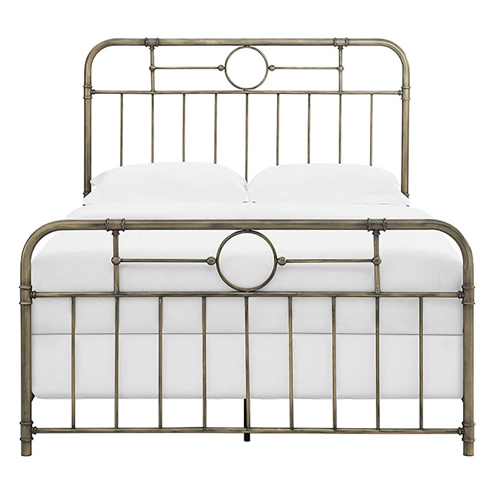 HumbleNest Countryside Classic Metal Textured Standard Bed, Queen, Bronze