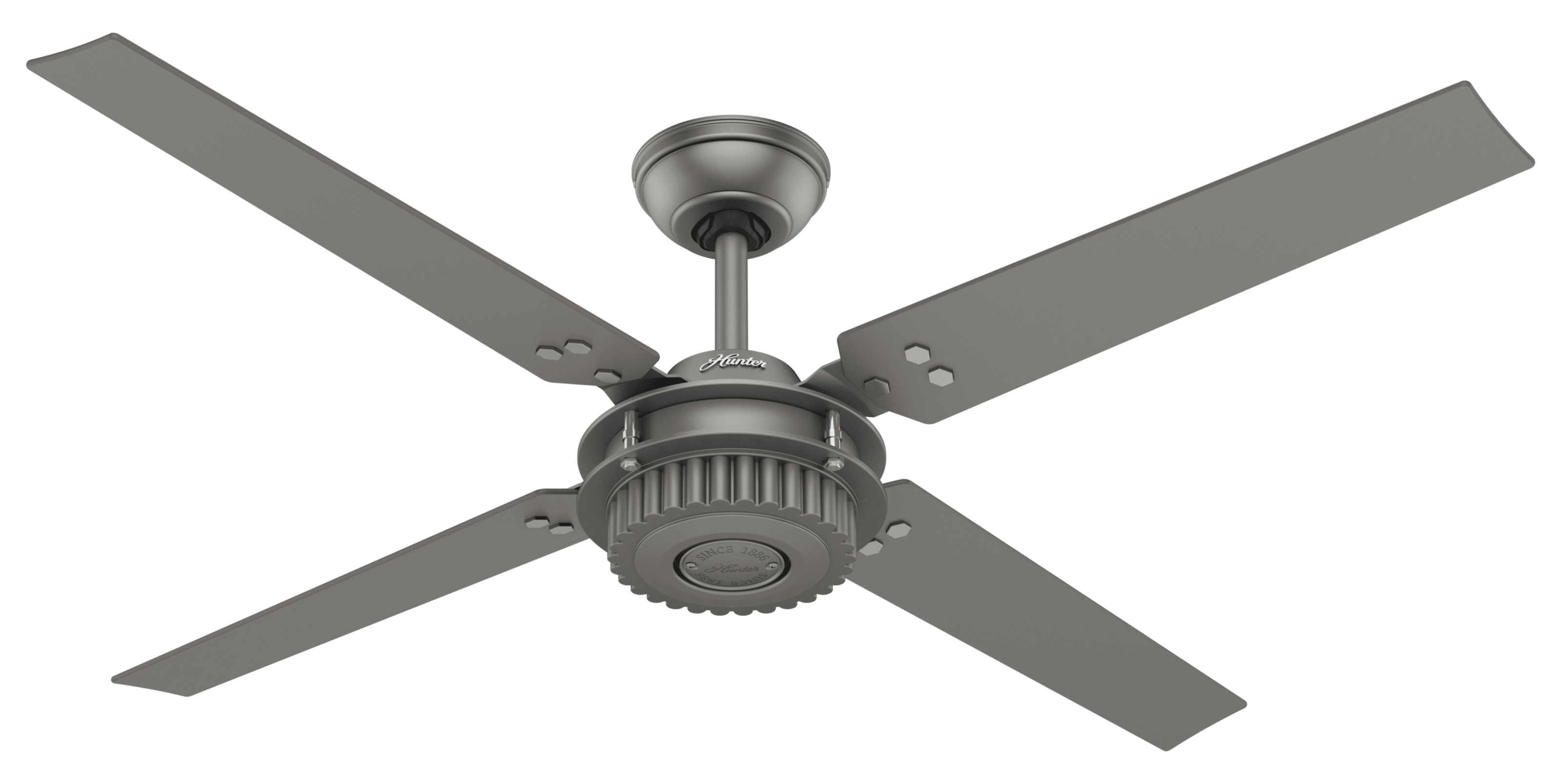 Hunter 54" Chronicle Matte Silver Ceiling Fan with Wall Control
