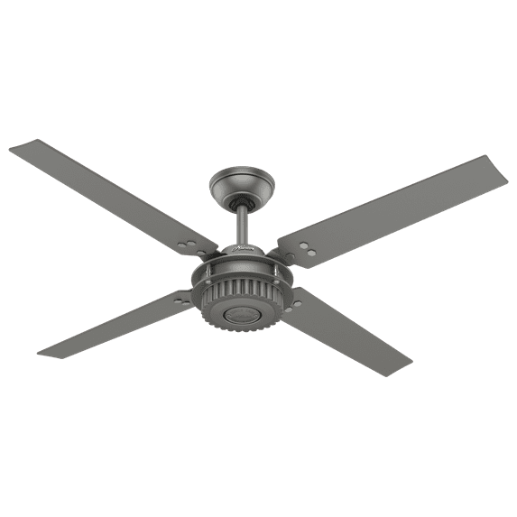 Hunter 54" Chronicle Matte Silver Ceiling Fan with Wall Control