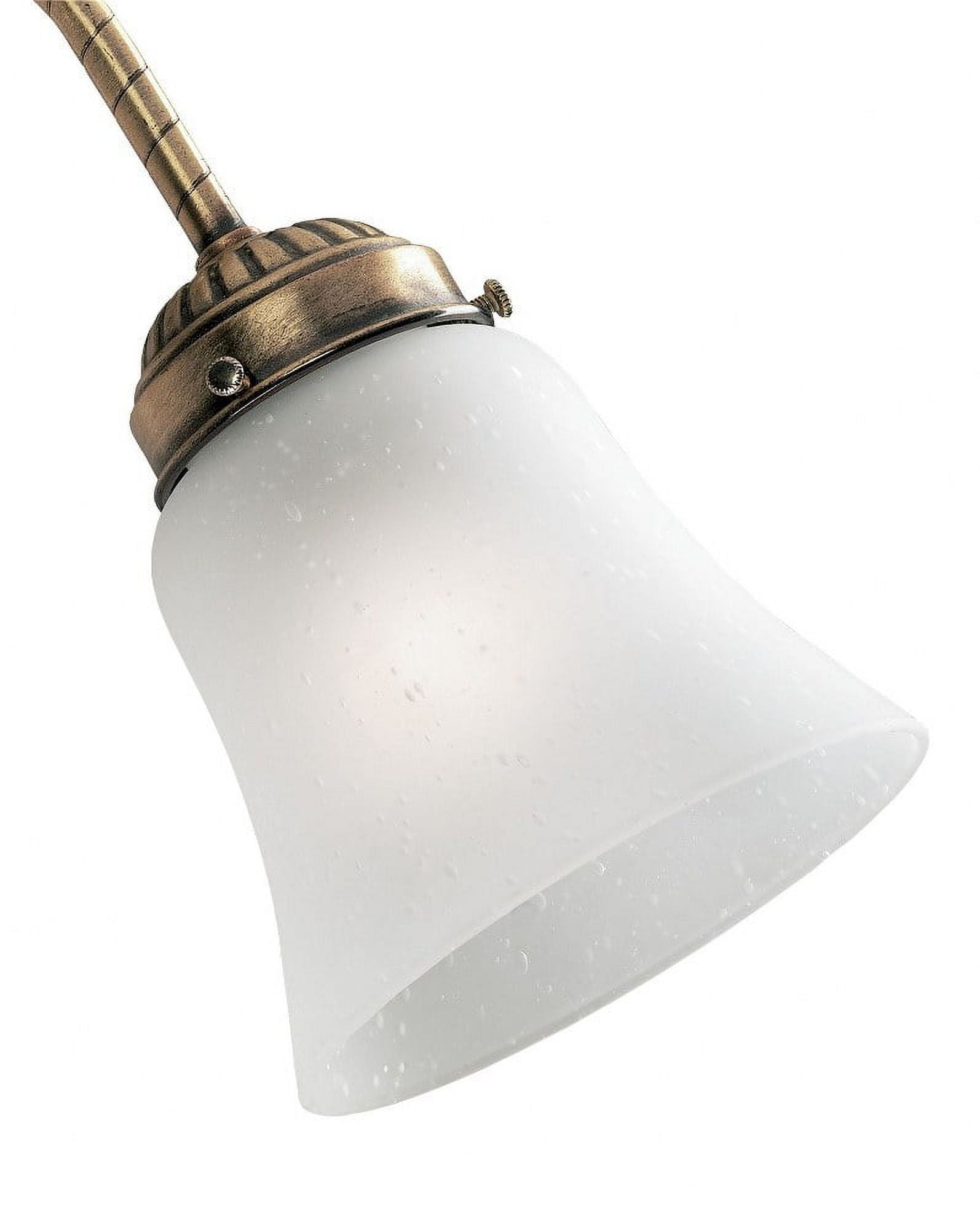 Hunter Fan 4.75" H Glass Bell Ceiling Fan Fitter Shade in White (Set of 4)